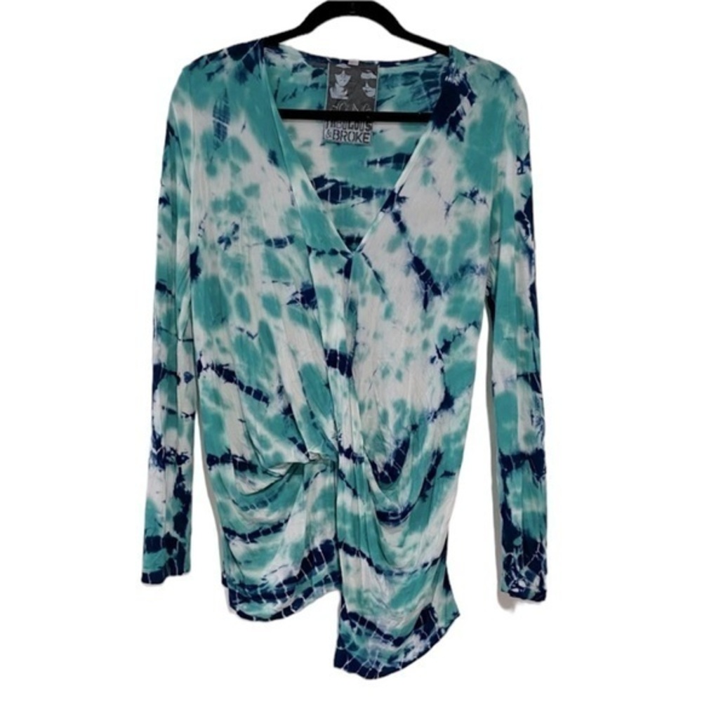 YOUNG FAB BROKE ❤️ long sleeve tie-dyed top shirt super soft